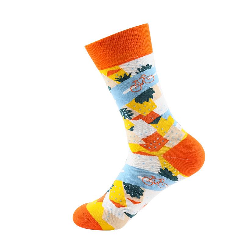 Women's Autumn and Winter Personality Street Tube Cotton Socks
