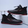 2025 Spring and Autumn Men's Shoes Breathable Mesh Casual Shoes Korean Version Trend Single Shoes Round Head Platform Men's Sports Shoes
