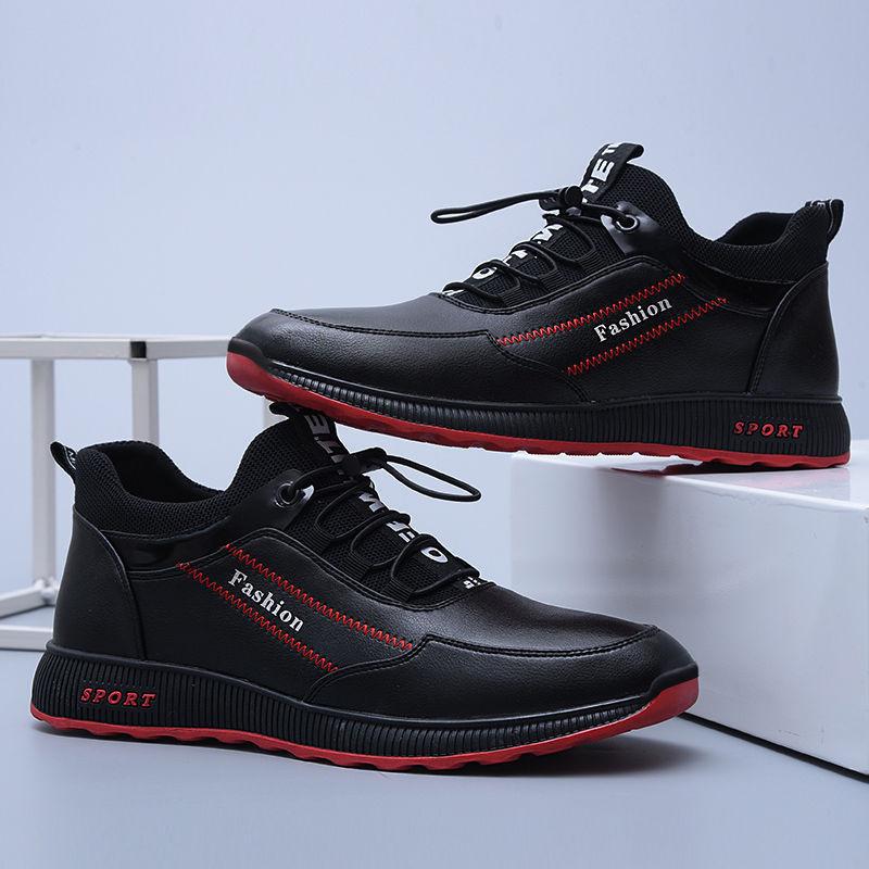 2025 spring and autumn men's shoes breathable mesh casual shoes Korean version trend single shoes round head platform men's sports shoes