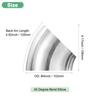M METERXITY OD 45 Degree Mandrel Bend mm 304 Stainless Steel Exhaust Elbow for Vehicle Modification Exhaust Stair Handrail 106 mm Height 4-Pack 4"