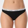Color Block Letter Comfortable Triangle Underwear 3-Pack Women Underwear Black QD5207-001