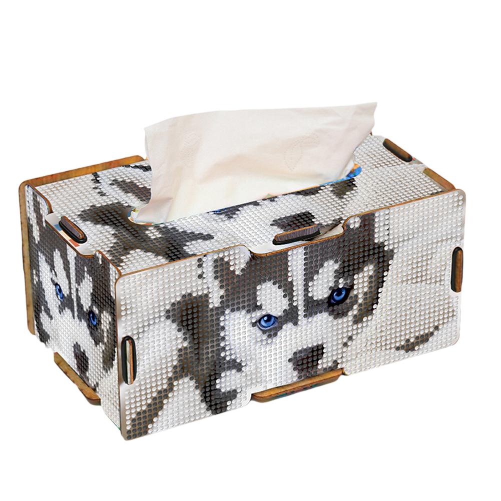 Diamond Painting Tissue Box Kits Diamond Painting Box DIY Diamond Desk Decorative Tissue Box for Living Room Bedroom Bathroom