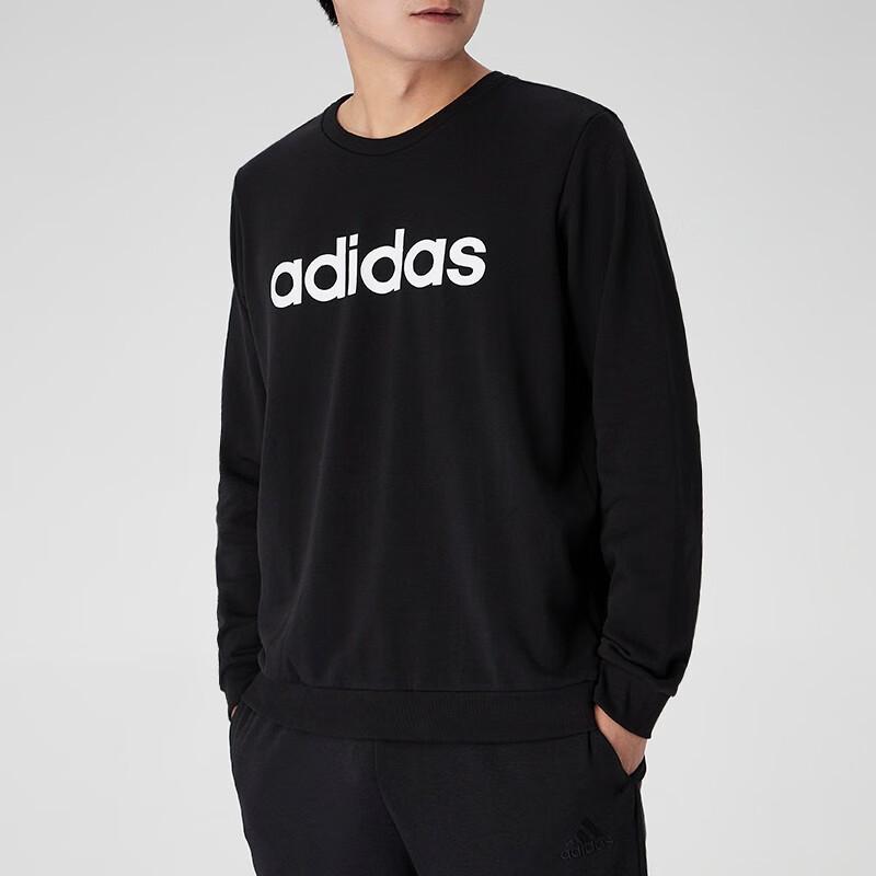 adidas Felpa Casual con Maniche Lunghe da Uomo Top Nero GP4873