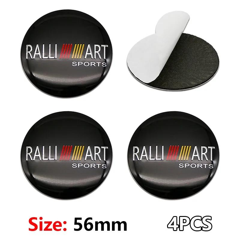 4Pcs Car Wheel Center Hub Cap Rim Cover Stickers Accessories For Mitsubishi Ralliart Mirage Outlander Xl Galant Space Star L200 wszm26