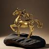 Metal Horse Figurine, Solid Desktop Decorative Craft, Antique Bronze Miniature Model Of The Twelve Zodiac Animals.