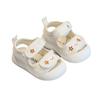 2025 summer baby shoes soft sole children's shoes cute rabbit breathable mesh sandals toddler shoes anti-kick bag head