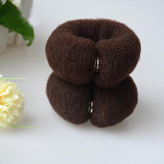 Hair Bun Ring Stretchable Hair Accessories Daily Donuts Hair Elastic Women Maker for
