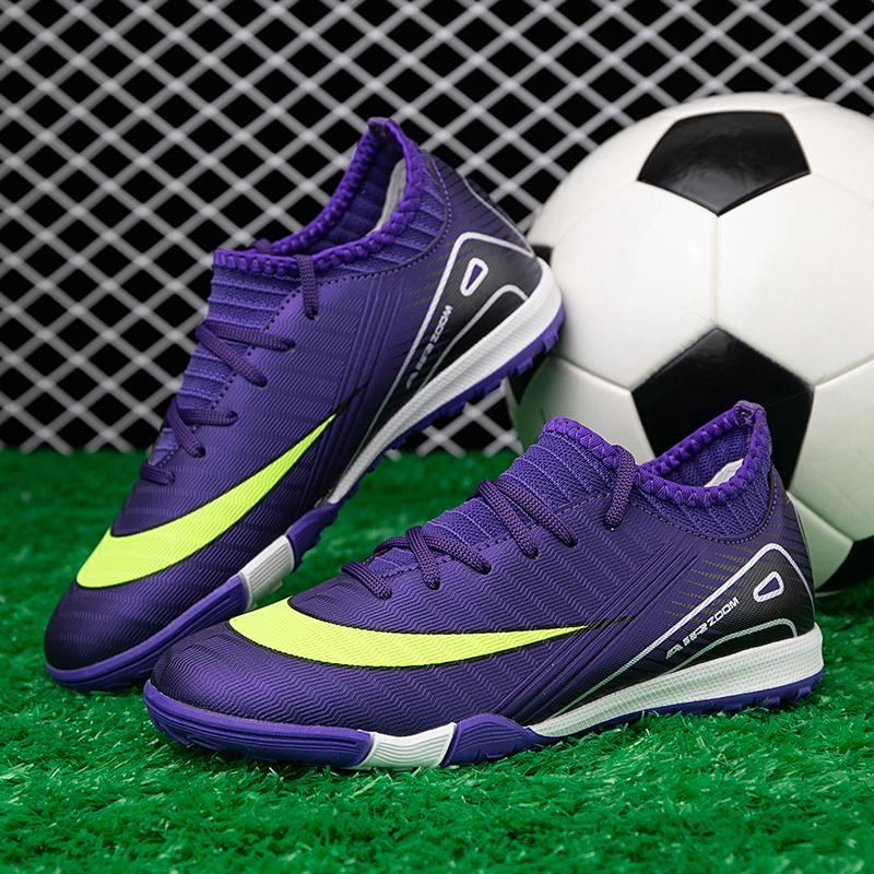 Childrens Soccer Shoes Turf Training Professional Original Society Football Boot Grass  Outdoor Sports Fast Soccer Tennis