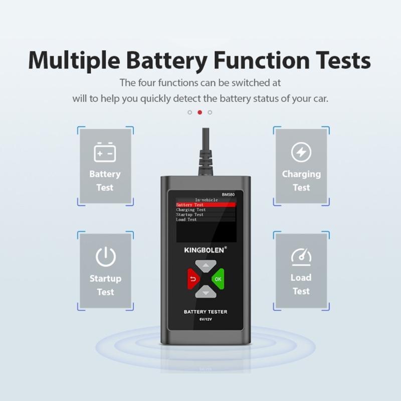 Multi-functional Diagnostic Instrument Alternator Cranking Charging-Analyzer Tester Car Battery Waveform-Analyzer 6V/12V