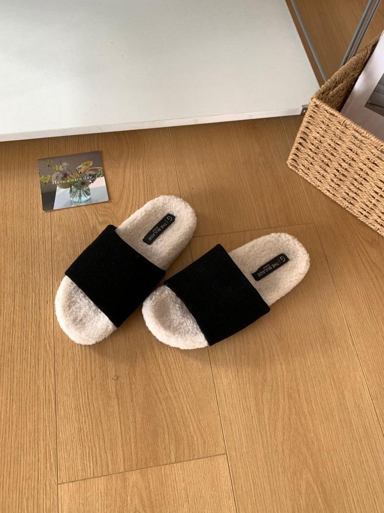 Korean version of the classic simple and generous soft bottom with open-toed lazy one-pedal Mao Mao Birken slippers