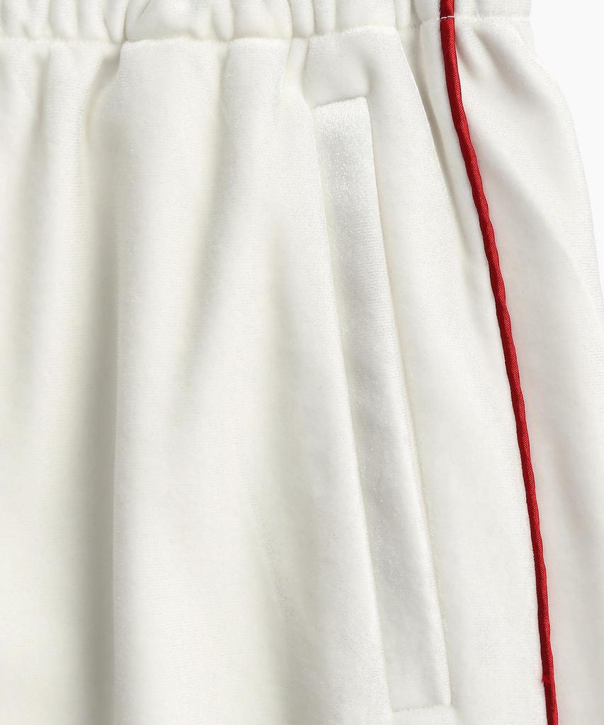 Minasu Velvet Track Long Skirt_White