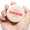 Daiso Me Factory Oil Soak Finish Powder Pact  White  5 G