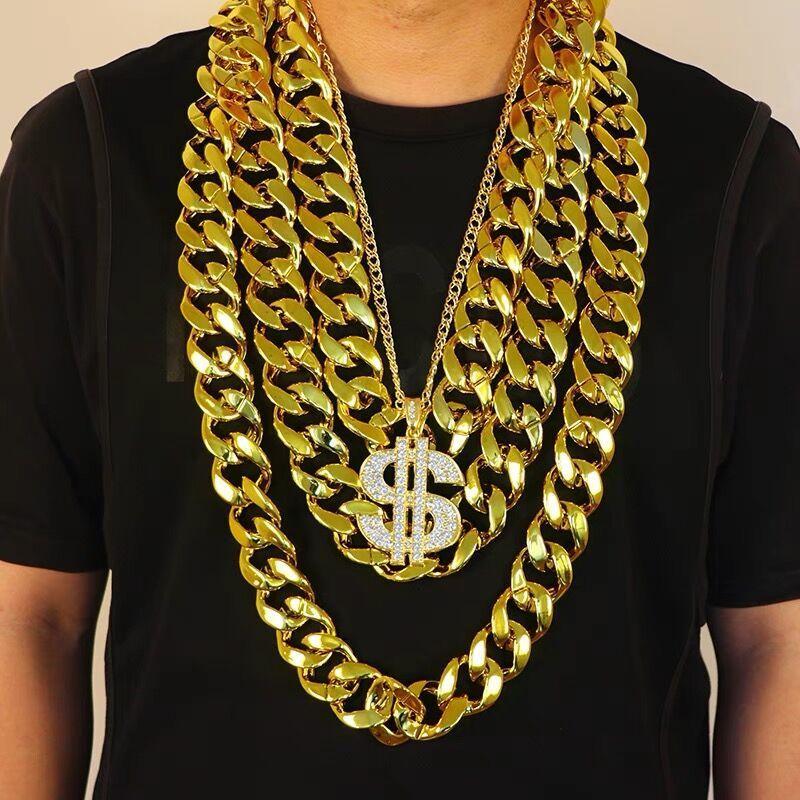 

men s thick gold chain necklace