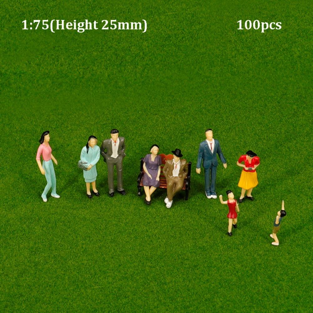 10/100pcs 1:30 1:100 1:200 Scale Passengers Stand/Sit People Model Different Poses Simulation Doll