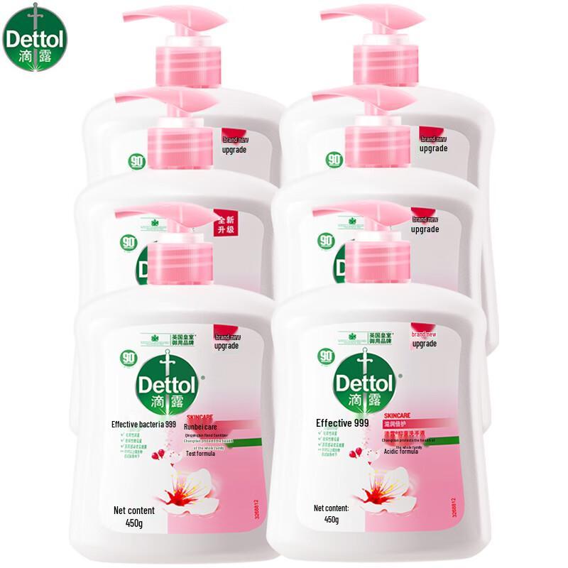 

Dettol Moisturizing Antibacterial Hand Wash (6 x 450g)