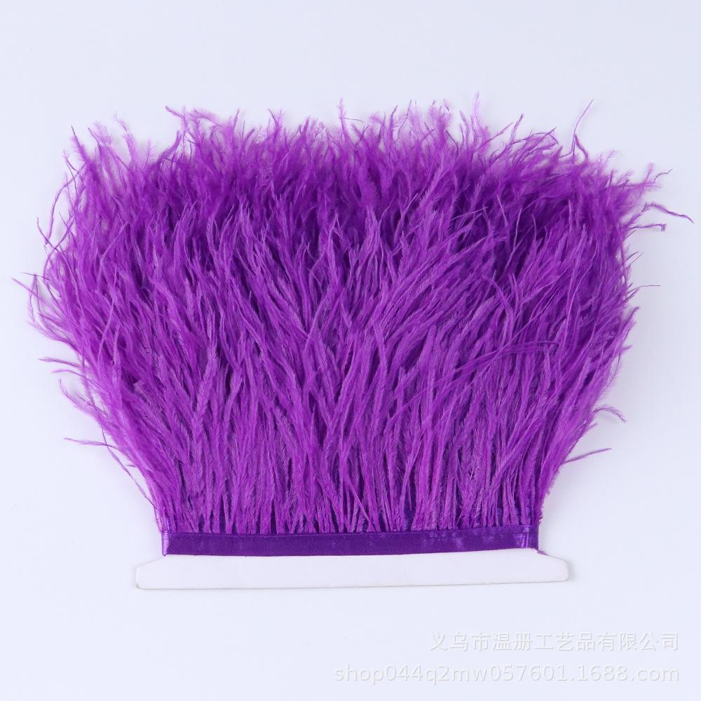 Color 10-15Cm Ostrich Hair Cloth Edge 53 Colors Wedding Clothing Accessories Diy