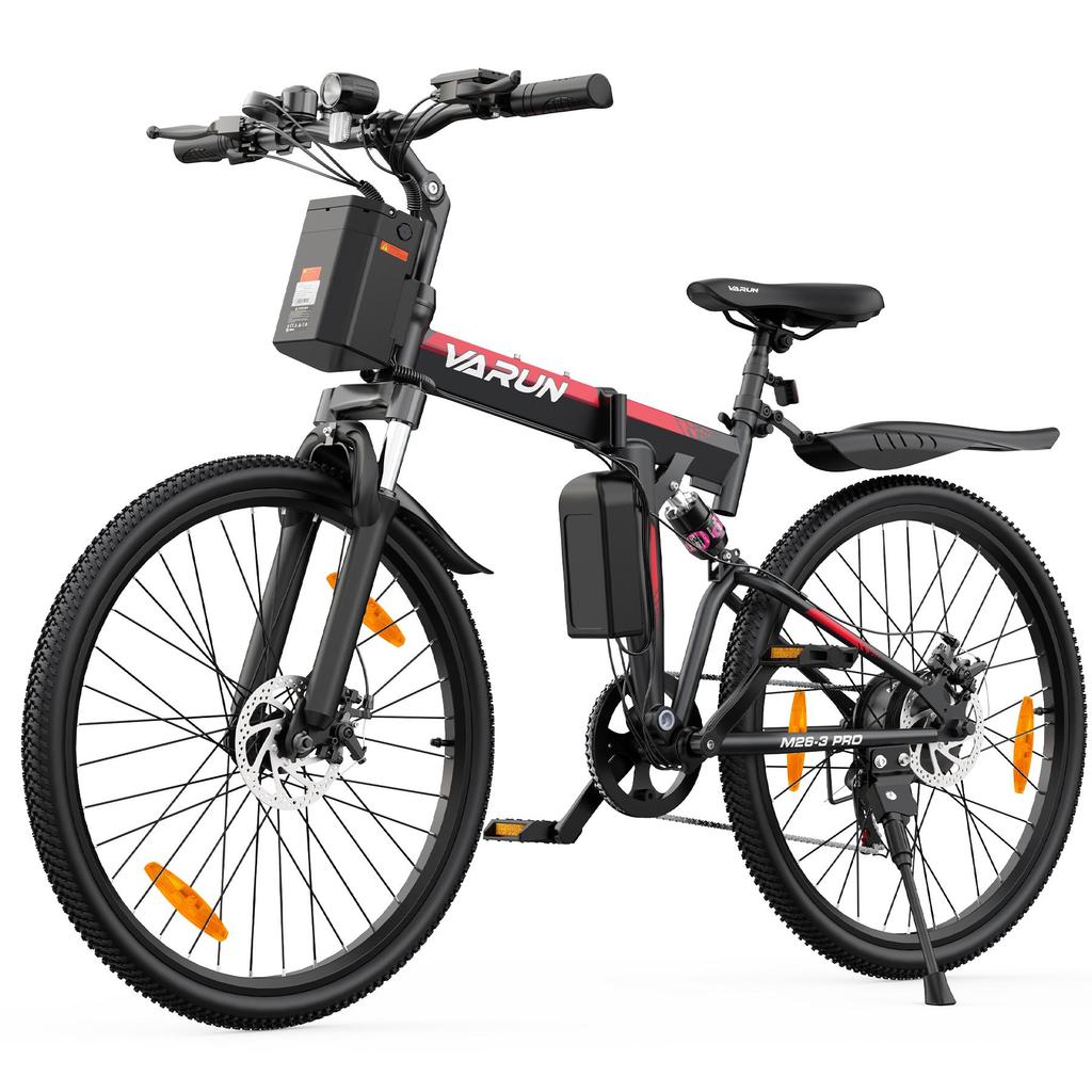 VARUN M26-3 PRO Skládací elektrické kolo, 48V 7,8Ah baterie, Plné odpružení