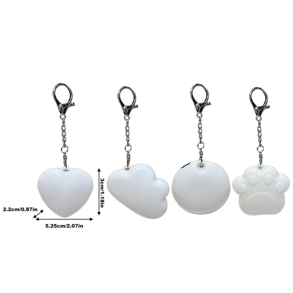 Latarka do torebki 4-częściowa, ładowalna, lekka, uroczy brelok, w kształcie serca, lampka do torebki, na torbę, dla kobiet, dziewcząt, torba typu tote, portfel