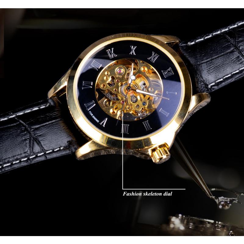 Forsining Men Fashion and Leisure Hollow Automatic Mechanical Watch
