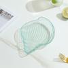 Multi-purpose Plastic Plates Transparent Conch Shell Shape Dish Fruit Plate, Cake Plate Snack Plate Dried Fruit Storage Plate