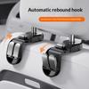 Quality 2 In 1Car Headrest Hook Premium Foldable Rear Seat Hanging Dual Hook 25KG Large Load-Bearing Alloy Hook Hanger Universal