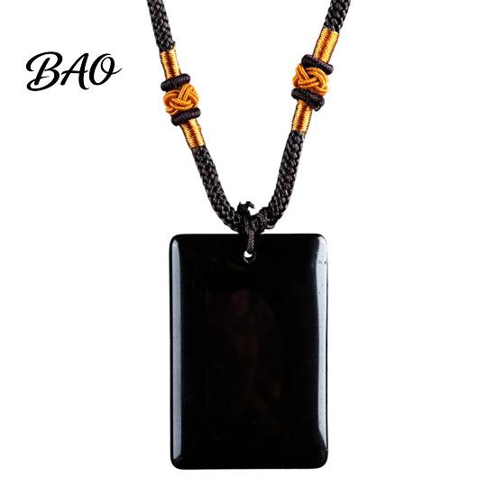 Healing Energy Stone Jewelry Natural Crystal Pendant Necklace, Necklace with Adjustable Fake Gemstone Braided Rope, Polished for Men Women
