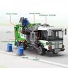 Awesome City Town Sanitation Garbage Truck Vehicle Car Building Blocks Kits Bricks Classic Model Assemble Toys for Boys Gift