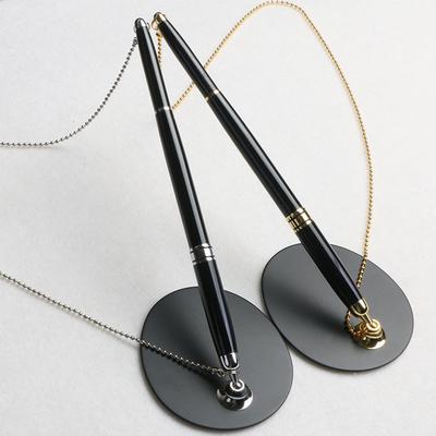 Business Teacher Metal Pen Office Bank Desk Pen Metal Desktop Fixed Signature Pen Gift Box Set Desk Pen