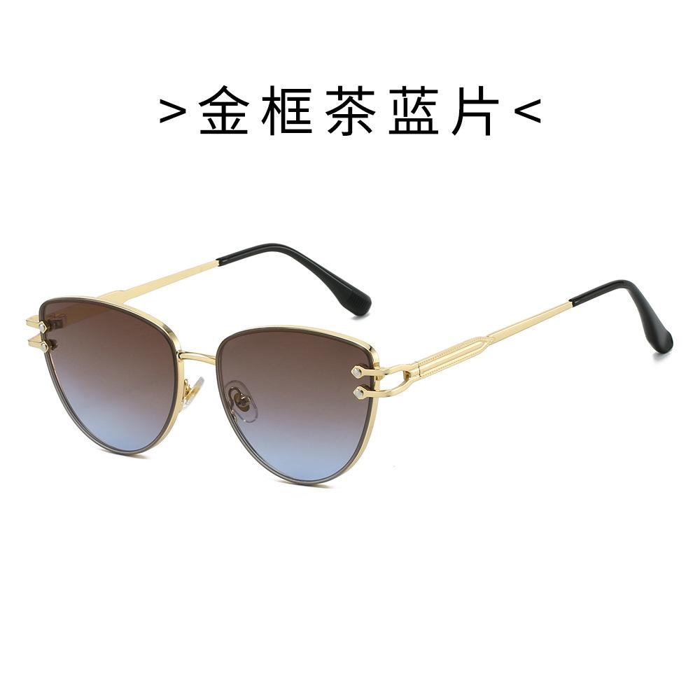 Round-edged triangular frame sunglasses, simple design, UV protection, suitable for driving and outdoor activities