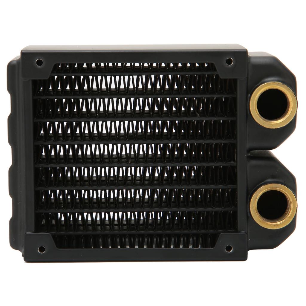 Water Cooling Radiator Double Layers 8 Pipes G1 4 Thread Brass Water Cooler with Screws for Engraving Machine Printer