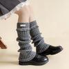Elastic Sweet Style Leg Sleeves Warm Calf Length Socks For Girls Ruffled Design Fashionable Winter Accessories