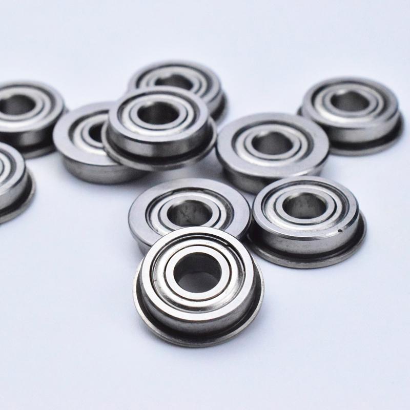 Flange Bearings  Chrome Steel Metal Sealed  F695ZZ  10pcs 5*13(15)*4mm
