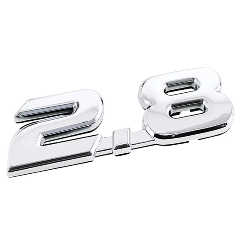 rtzup10 ABS Emblem Decal Auto Kofferbak Badge Sticker For Toyota 2.7 2.8 Yaris Corolla 4Runner Avalon Avensis Aygo CHR Auris Accessoires