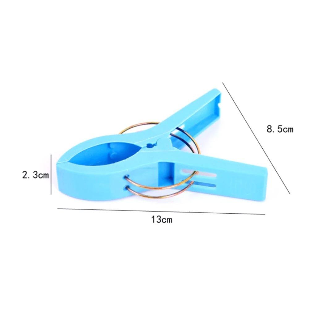 4Pcs Set Plastic Beach Towel Clips Lightweight Non-Slip Quilt Pegs Durable Space Saving Hanging Clamps Home Organization