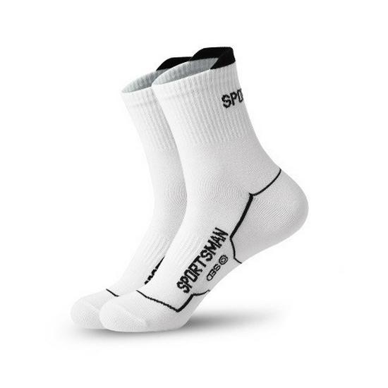Men's Mid-Calf Sports Sweat-Absorbent Cotton Socks for Running, Cycling, Fitness, and Basketball