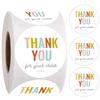 100-500pcs Thank You Wedding Decoration Sticker Hot Laser Rainbow Glitter Waterproof Sticker Birthday Party Gift Sealing Glue