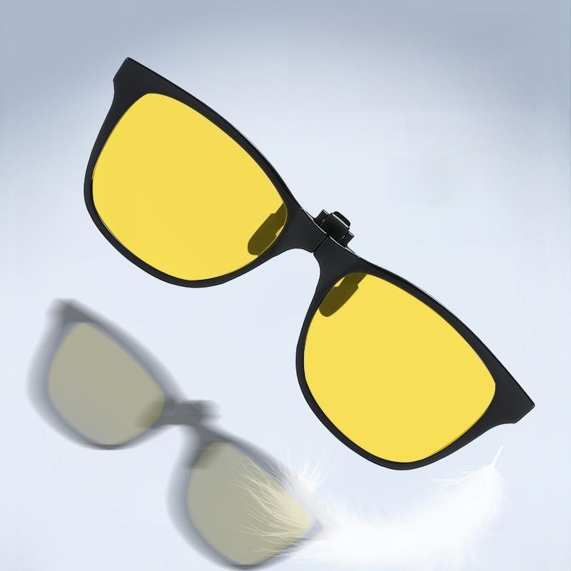 Plain Glasses Flip-Up Night Vision Anti-Blue Light Clip-On Lenses Specialized Gaming Ultra-Lightweight Uv-Protective Eyewear