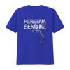 Damen Hier bin ich Sende mich Amerikanische Flagge Kreuz Jesaja 6 8 Bibelvers T-Shirt Schwarz 2XL Vintage Gewaschen Leicht Weich Mann Unisex