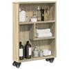 Vidaxl Narrow Trolley, Sonoma Oak, 48X13X68 Cm