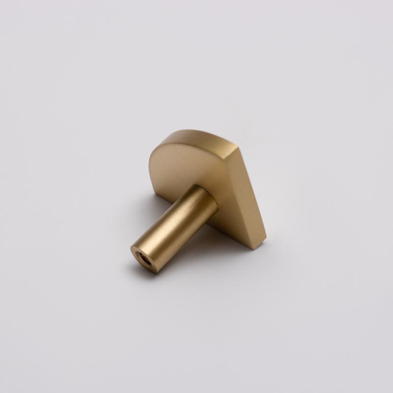 Modern Solid Brass Furniture Pulls Quarter Half Moon Handles for Kitchen Cabinets Glass Drawer Knobs Bedroom Outdoor Exterior