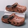Men Closed Toe Clog Sandals Summer Outdoor Beach Slip On EVA Garden Shoes Non Slip Comfort 40-45 for Outdoor Walking Travel