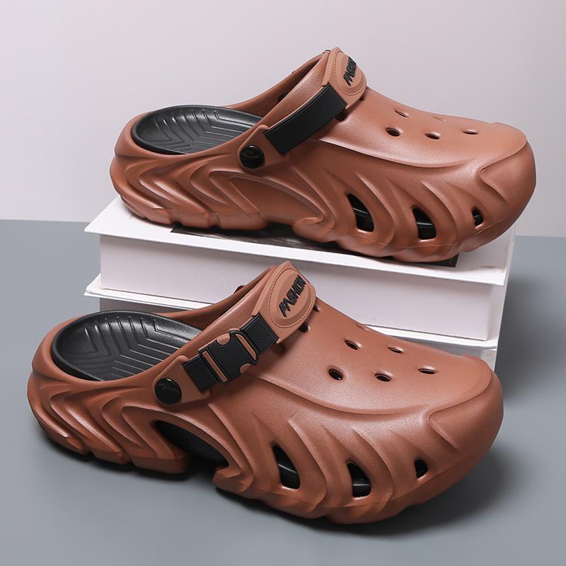 Men Closed Toe Clog Sandals Summer Outdoor Beach Slip On EVA Garden Shoes Non Slip Comfort 40-45 for Outdoor Walking Travel
