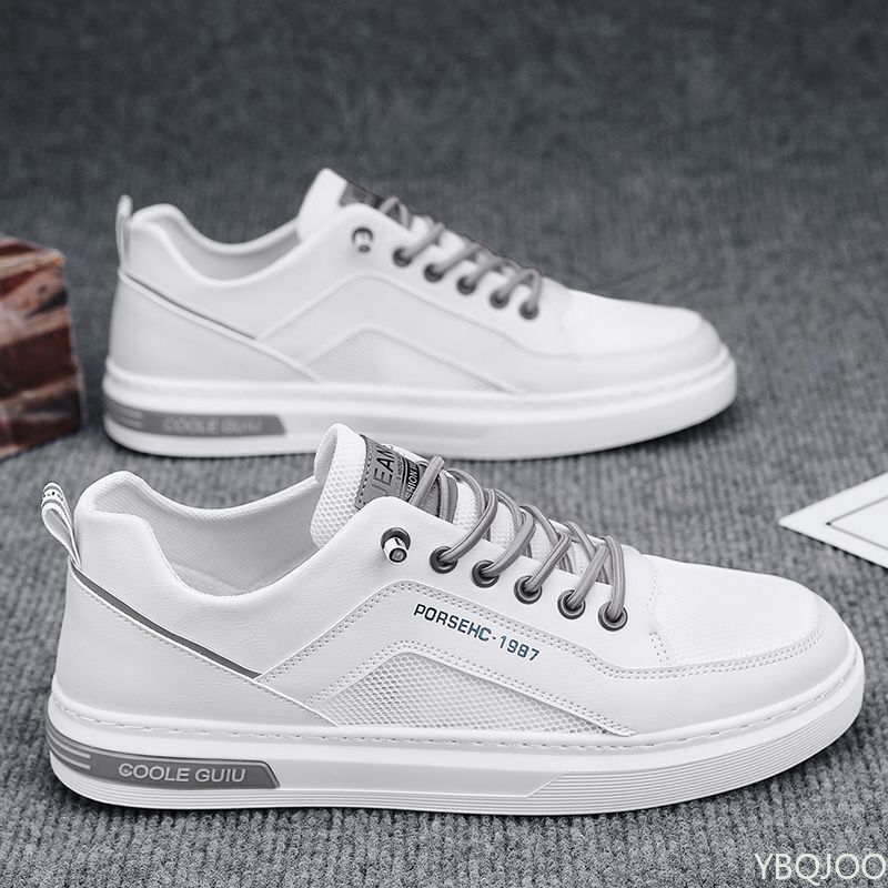 

New Men s Sneakers Spring summer mesh breathable shoes Hollow out lightweight male board shoes Casual versatile trendy footwear 42