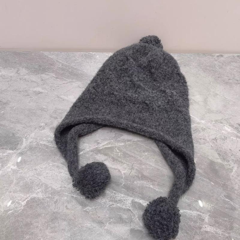 Męskie i damskie jesienno-zimowe nowe modne czapki urocze ciepłe dziergane czapki na uszy wełniane z domieszką wełny odmładzające żakardowe czapki wełniane