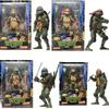 Neca 4pcs Teenage Mutant Ninja Turtles Action Figure Tmnt Edition Movable Movies Model Turtle Ninja Anime Collect Toy Doll Gifts