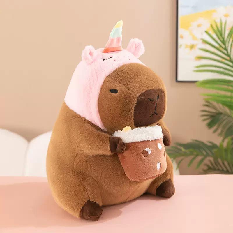 

Креативная плюшевая игрушка Капибара - Милое мультяшное украшение на дверь для дивана в гостиной 30cm