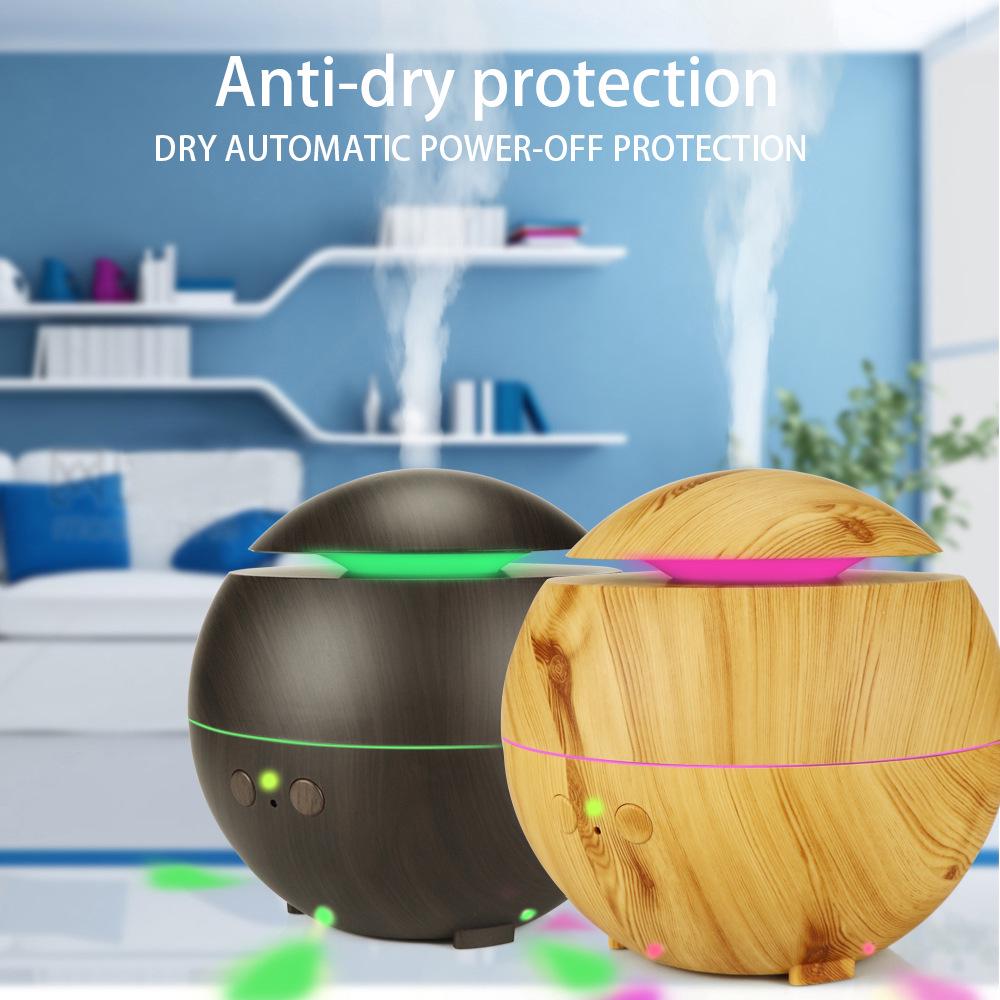 Wood Grain Ultrasonic Essential Oil Diffuser