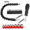 Electric Drill Accessories Set: Universal Joint, Socket Bit, Soft Shaft