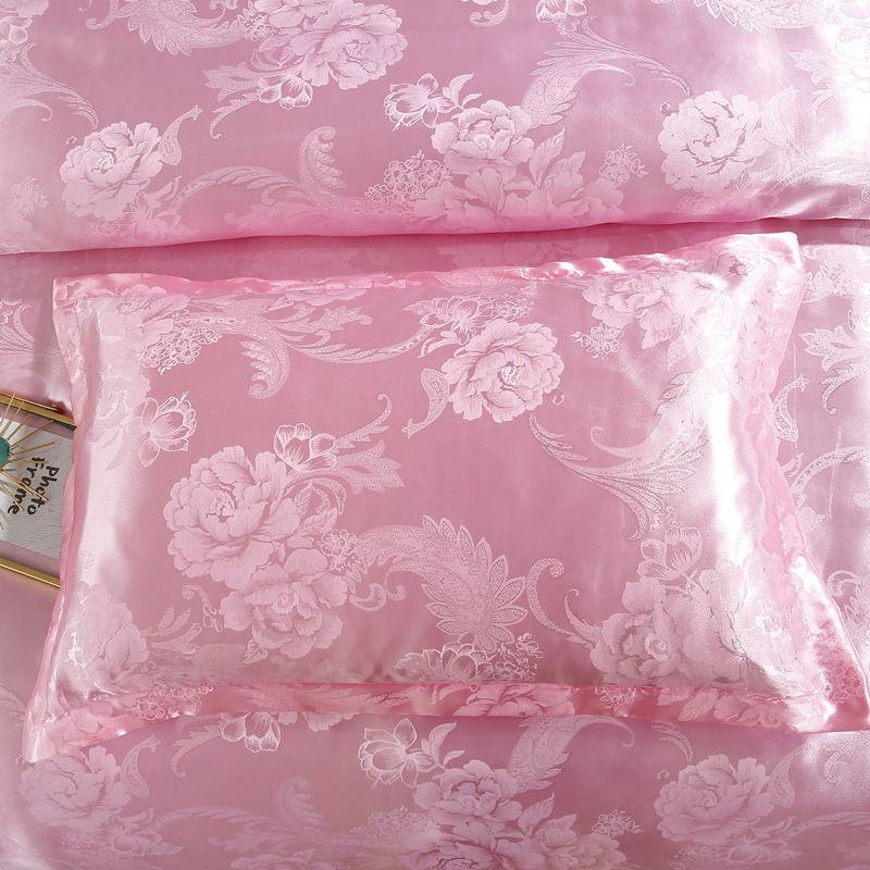 2PCS Europejski styl luksusowe żakardowe koperty poszewki na poduszki 48x74cm Poszewka na poduszkę dla dorosłych Poszewka na poduszkę dekoracyjna satynowa poszewka na poduszkę