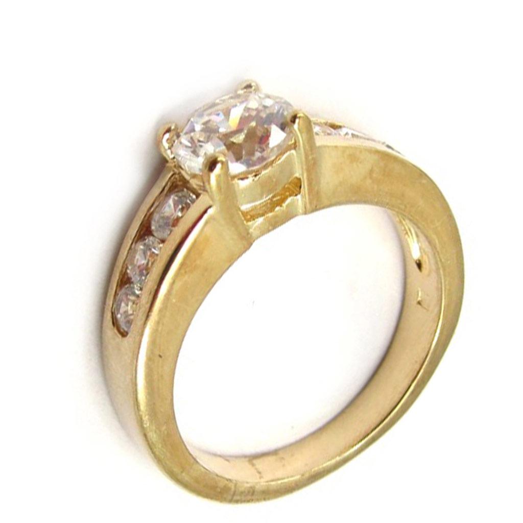 'Unique' Gold Plated Solitaire